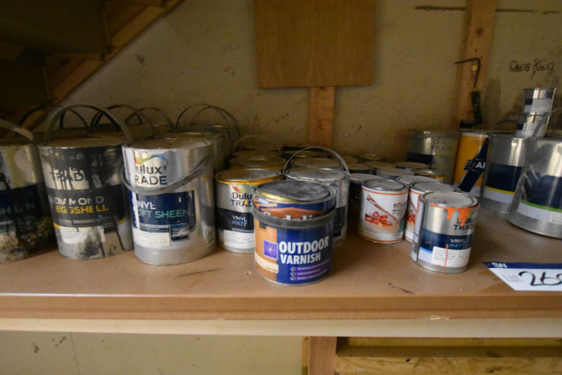 Assorted Paints, as set out on shelf (all contents - Image 3 of 4