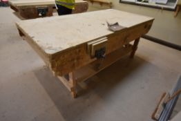 Timber Bench, approx. 2440mm long, with fitted joi