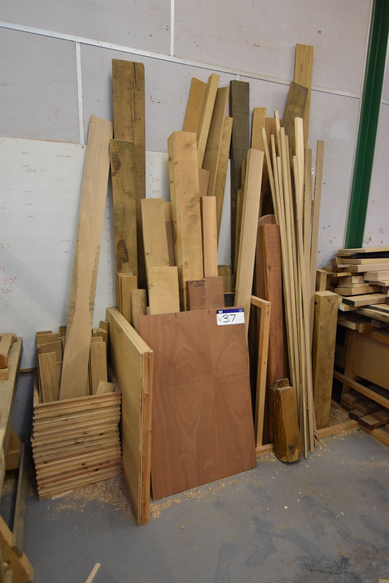 Timber Offcuts, against wall - Image 2 of 2