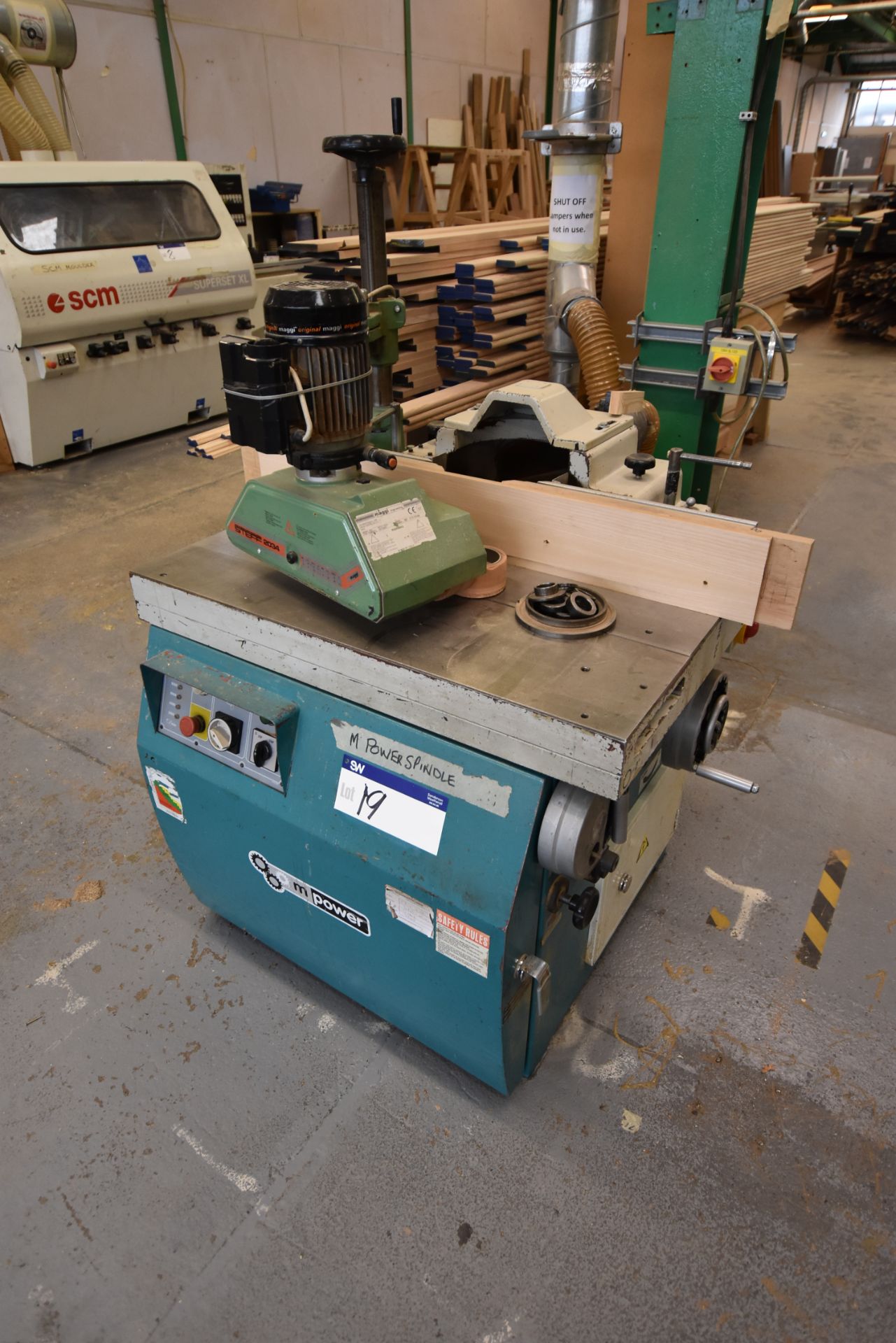 M Power SS-512TS SPINDLE MOULDER, serial no. 07010