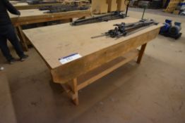 Timber Bench, approx. 2440mm long, with fitted joi