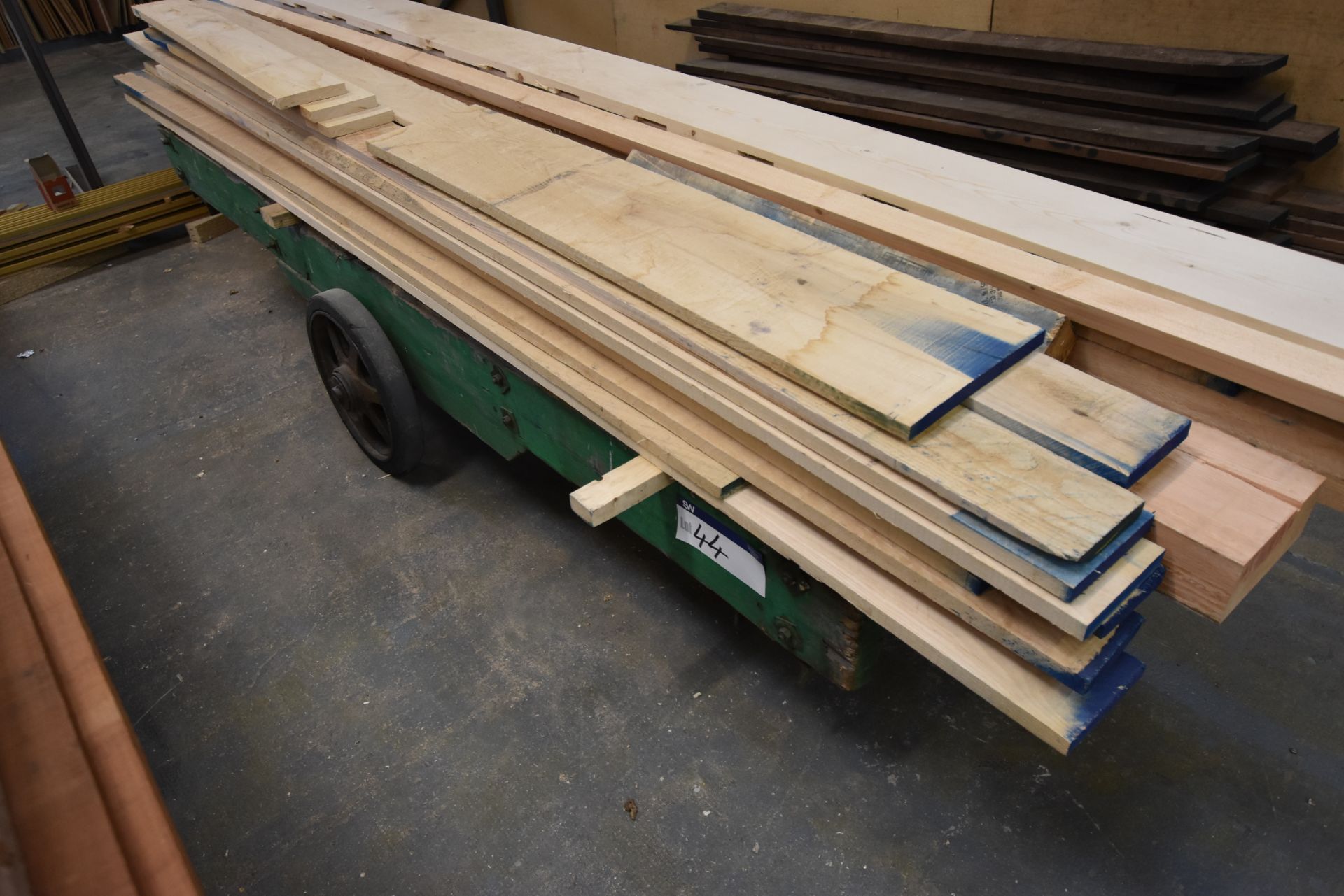 Timber Framed Trolley, approx. 800mm x 3.3m (exclu