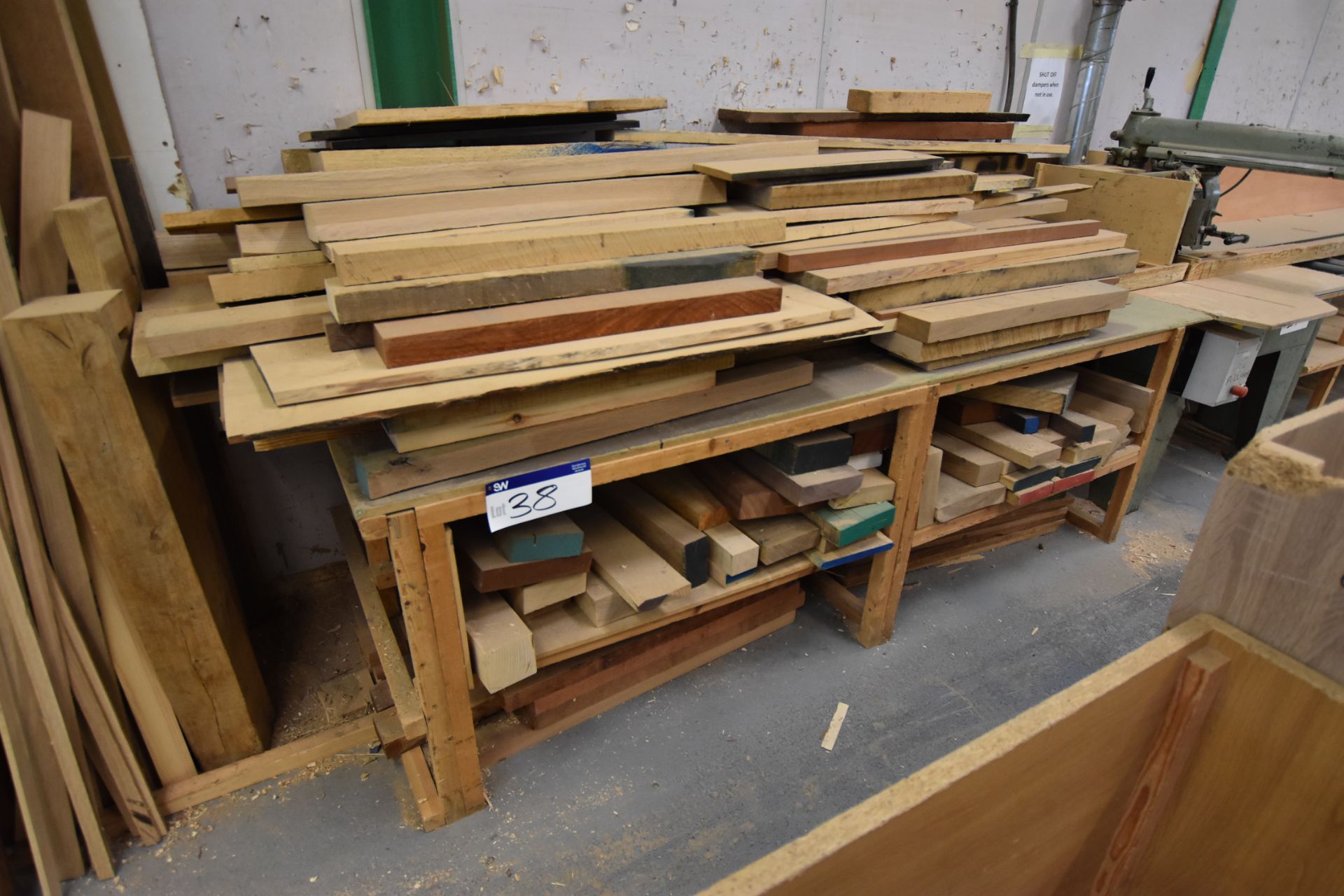 Timber Bench, with timber offcuts