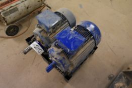 Two 18.5kW Electric Motors, 1465rpm