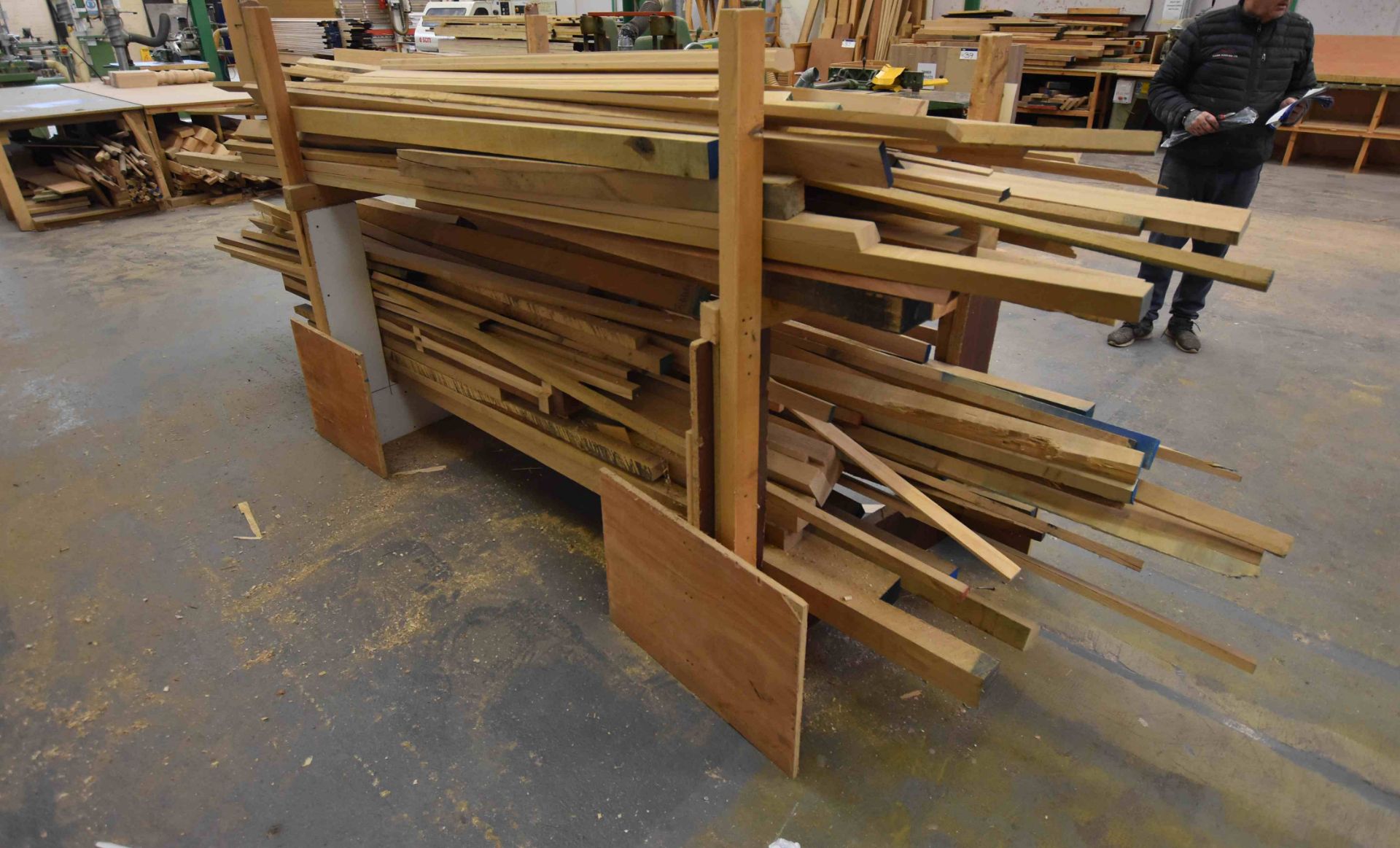 Timber Rack & Contents - Image 2 of 2