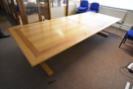 Veneer Top Meeting Table, approx. 3.4m x 1.4m