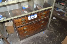 Multi-Compartment Chest of Drawers, with fastening and fittings contents