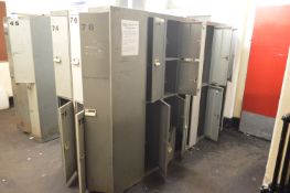 Approx. 16 Assorted Personnel Lockers (no keys)