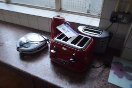 Two Toasters, Kettle and Sandwich Toasting Machine