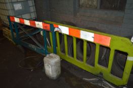 Two Plastic Safety Barriers