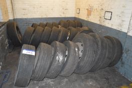 25 Assorted Tyres, as set out in one area