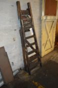 Six Rise Timber Stepladder