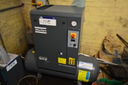 Atlas Copco GX5P EP RECEIVER MOUNTED PACKAGE AIR COMPRESSOR, serial no. ITJ130408, year of