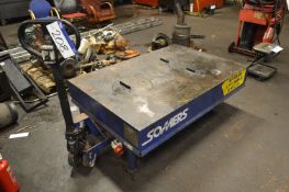 Somers Hydraulic Mobile Scissor Lift Table, 2 ton