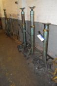 Four Commercial Axle Stands, 5 ton SWL