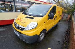 Vauxhall Vivaro 2900 CDTi SWB Panel Van, registration no. EJ07 CYP, date first registered 07/06/