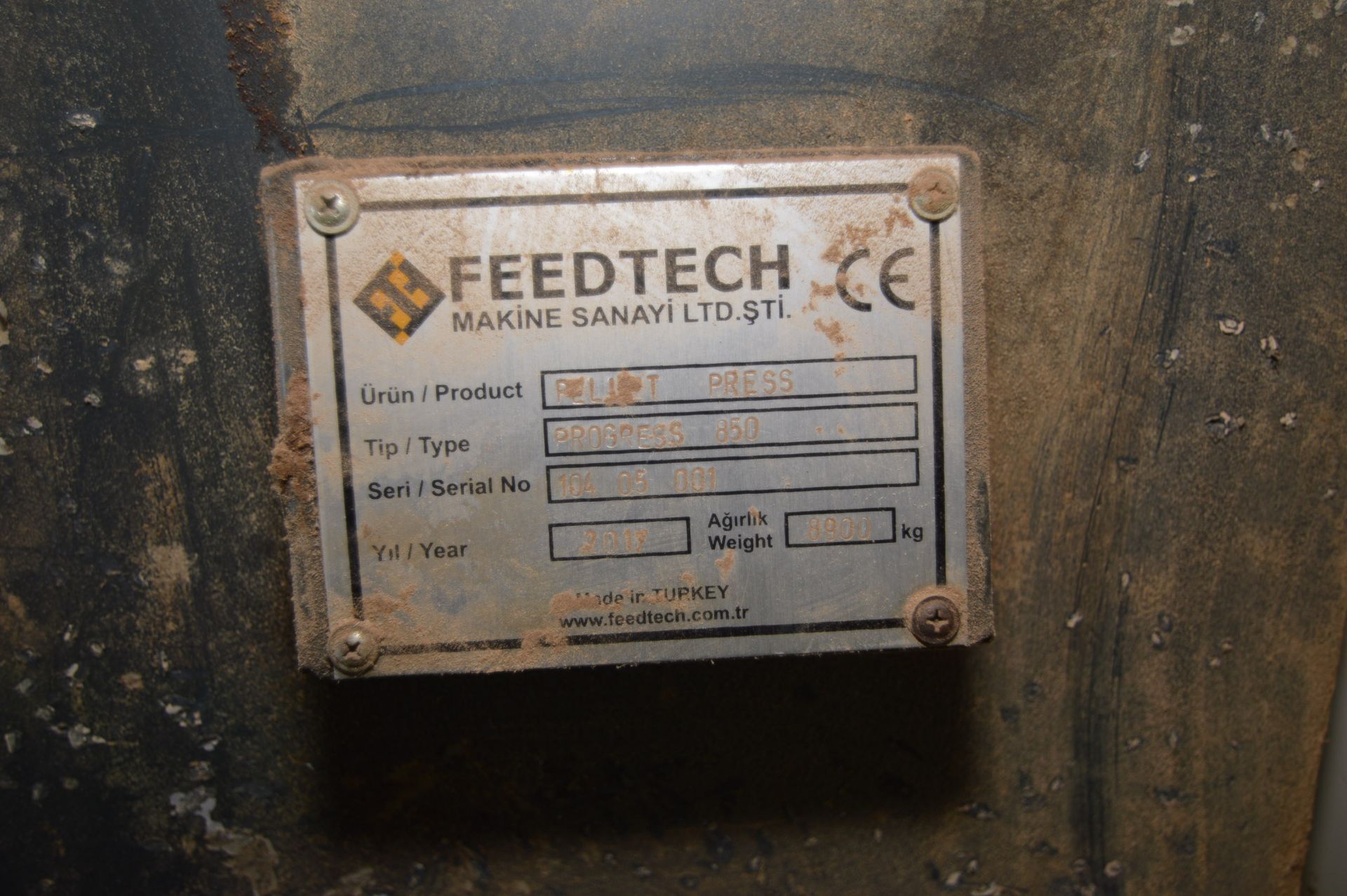 Feedtech PROGRESS 850 PELLETING PRESS, serial no. - Image 3 of 5