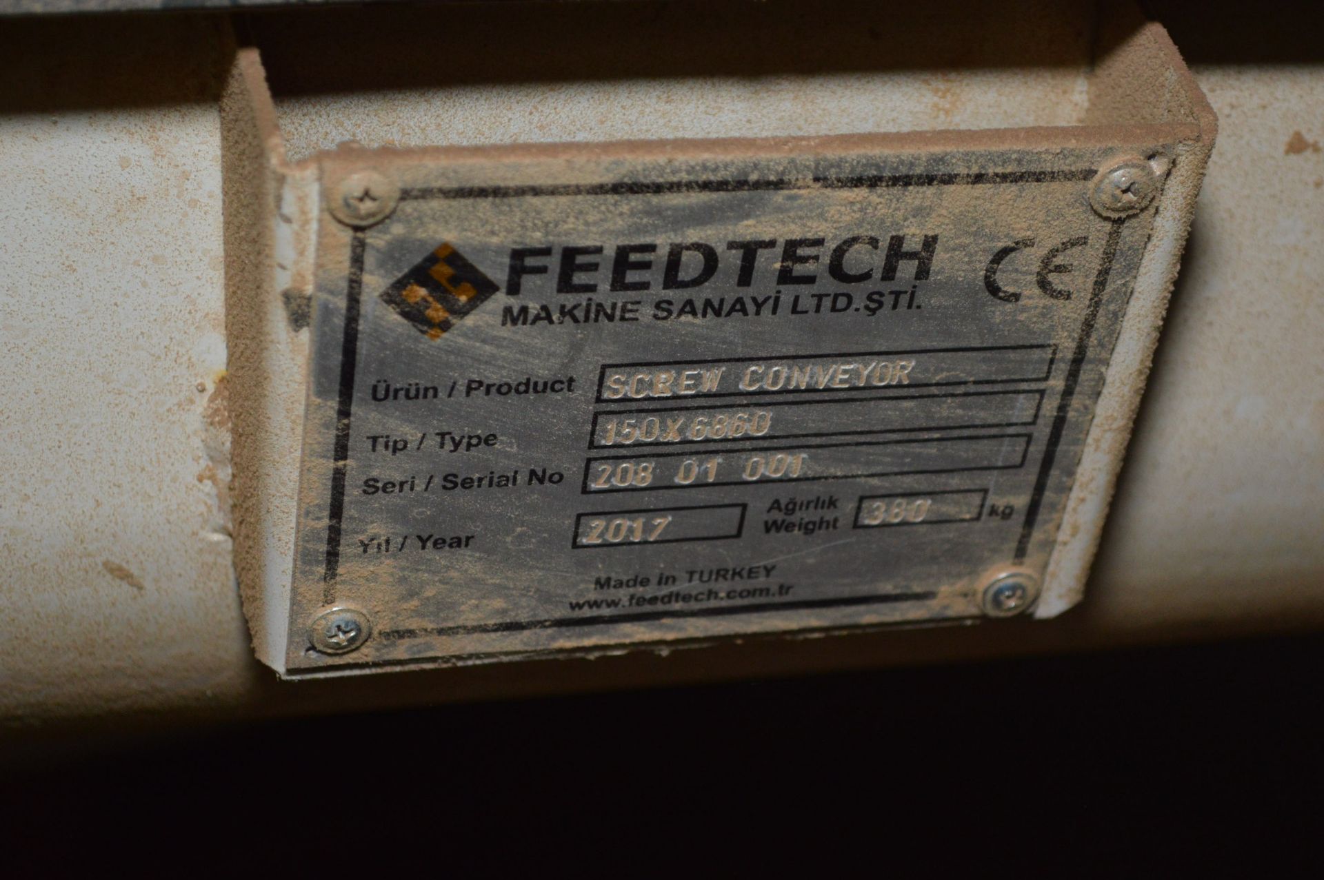 Feedtech 150mm dia. Inclined Screw Conveyor, 6.9m - Image 4 of 4