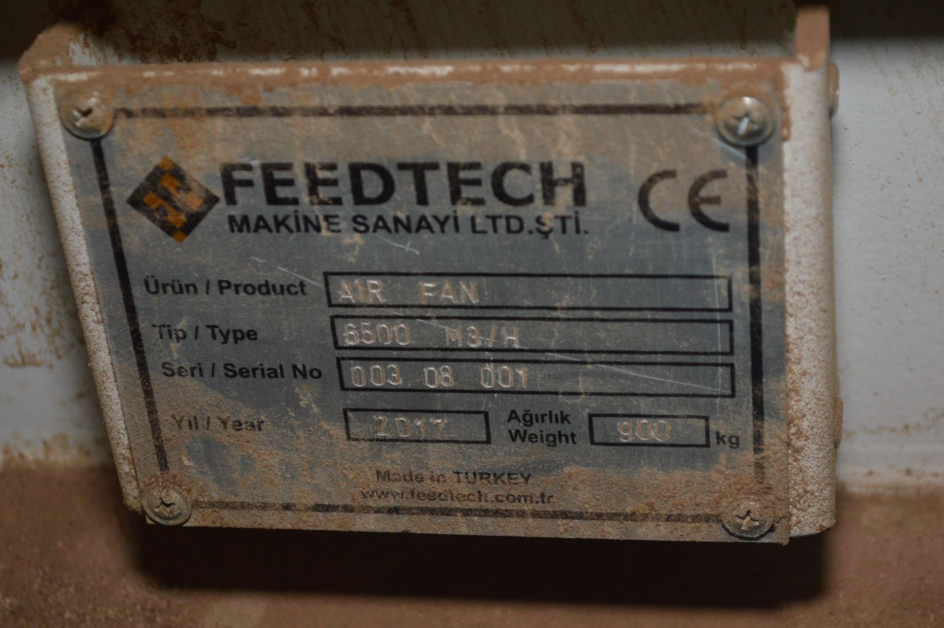 Feedtech 6500m3/h Steel Cased Centrifugal Fan, ser - Image 3 of 3