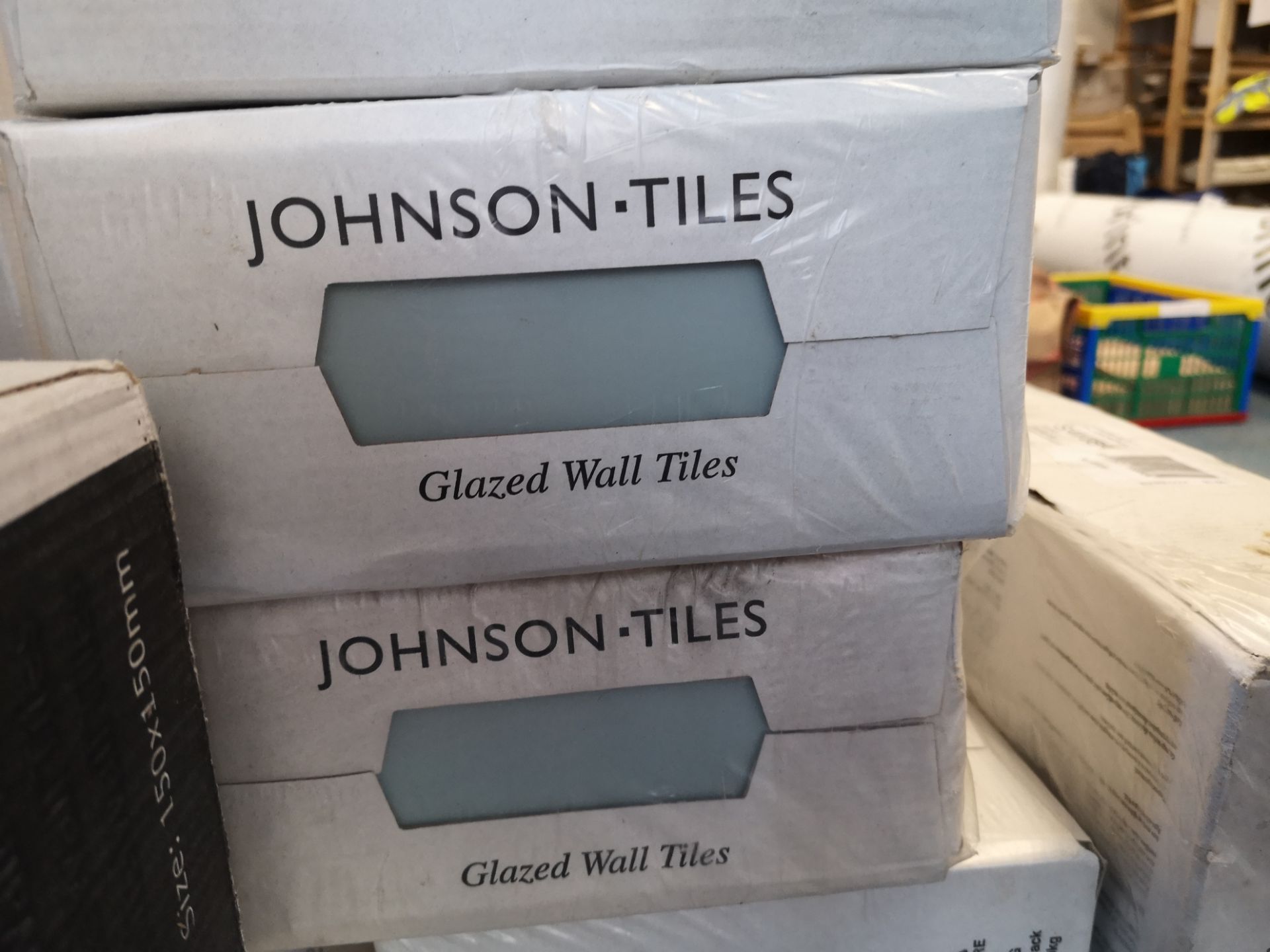 Quantity of Johnson Glazed Wall Tiles, in white an - Image 3 of 3