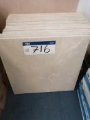 15 Travatine Floor Tiles, 600mm x 600mm (LOT LOCAT