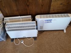 Three Various Floor Heaters (LOT LOCATED AT 153 LE