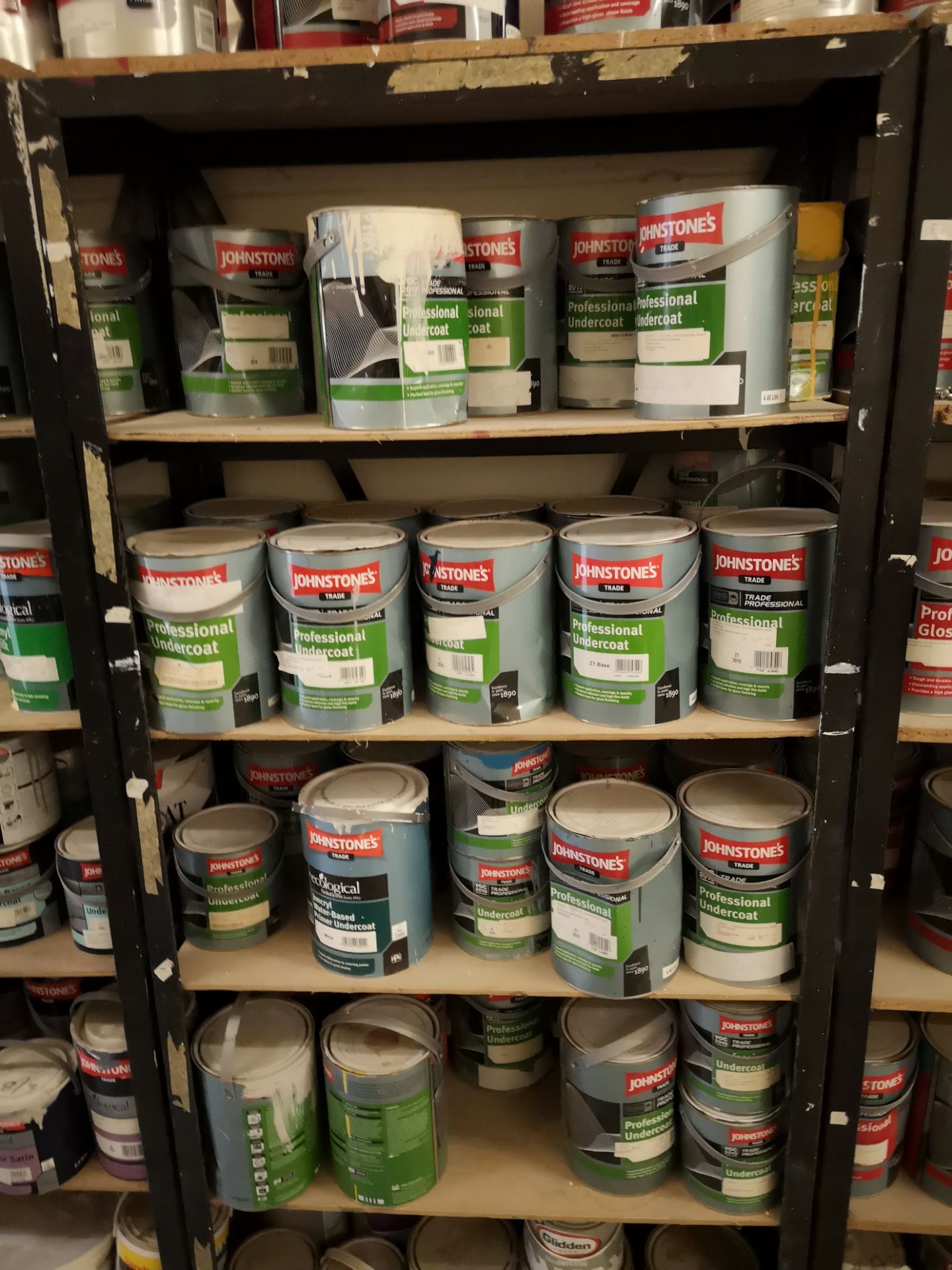 Contents to Nine Bays of Shelving, including paint - Image 4 of 10