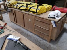 Timber Joiners Workbench, approx. 10’ x 4’, with v