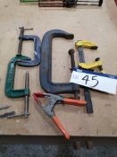 Five Various Clamps (LOT LOCATED AT 8 WHITEHOUSE S