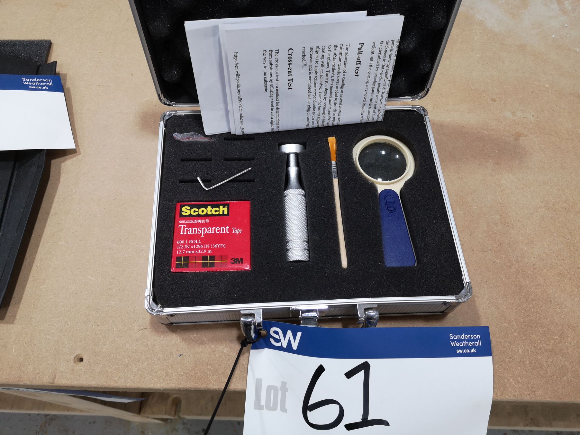 Paint Adhesion Tester (incomplete) (LOT LOCATED AT