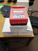 Four Red Post Suggestion Boxes (LOT LOCATED AT 153