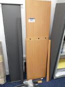 Light Oak Veneered Roller Shutter Door Cabinet (di