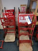 Seven Mobile Fire Extinguisher Stands (LOT LOCATED