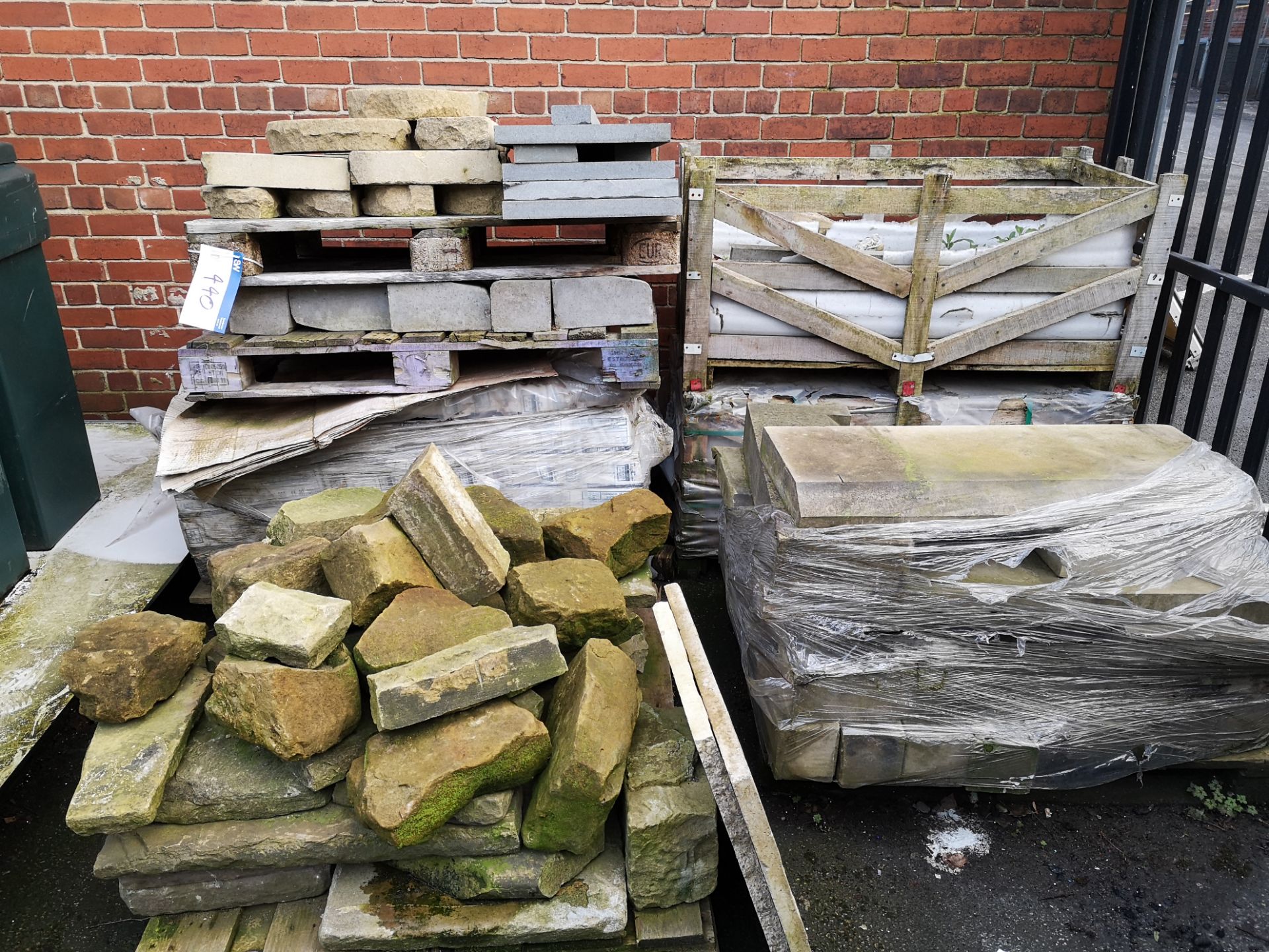 Quantity of Stone, Flags, Sills & Blocks, as set o