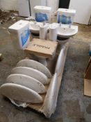 Quantity of Toilets, Basins & Urinal Dividers, as