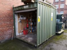 10ft Steel Storage Container, with roller shutter