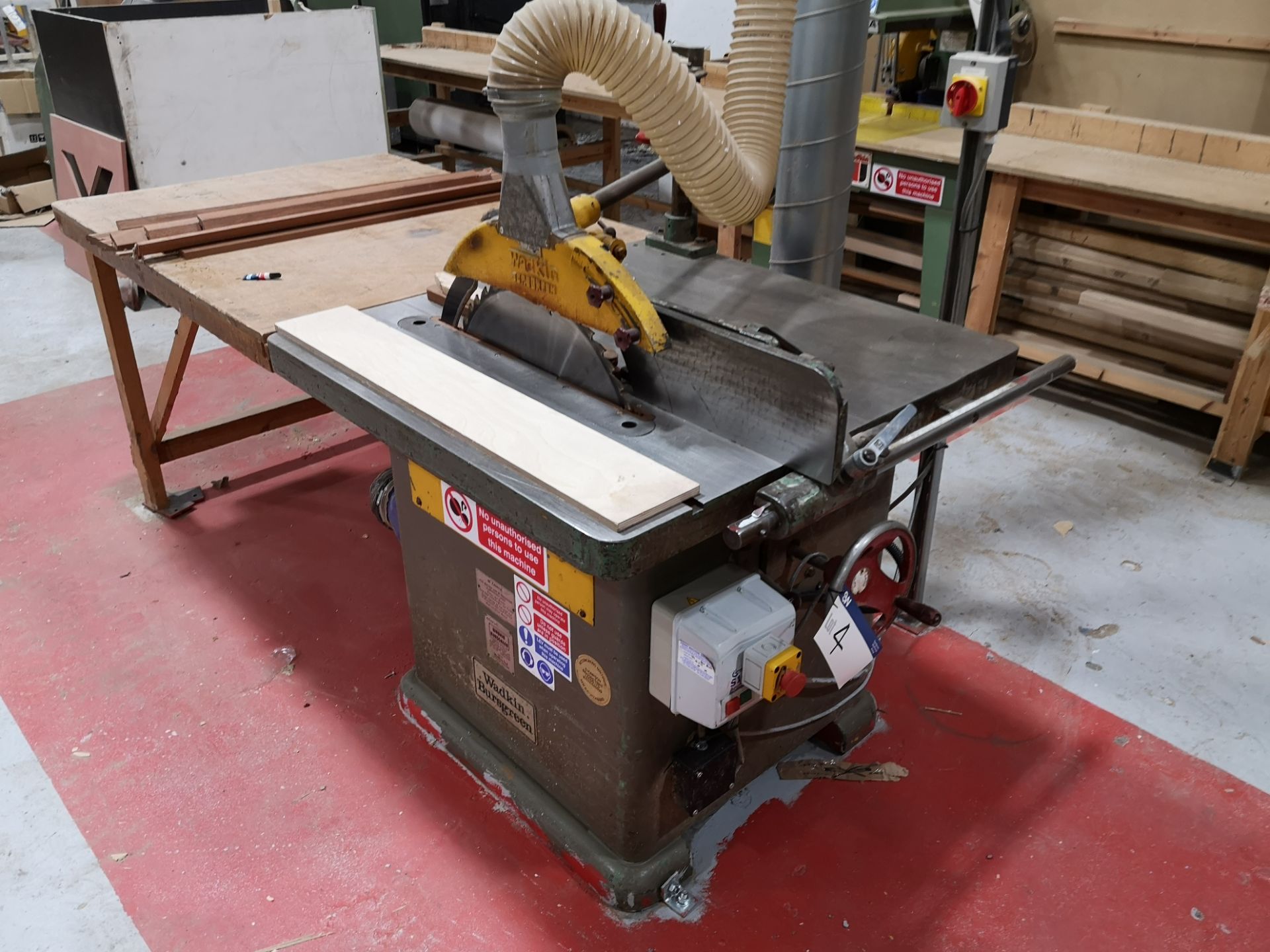 Wadkin Bursgreen BSW20 Panel Saw, machine no. 7915