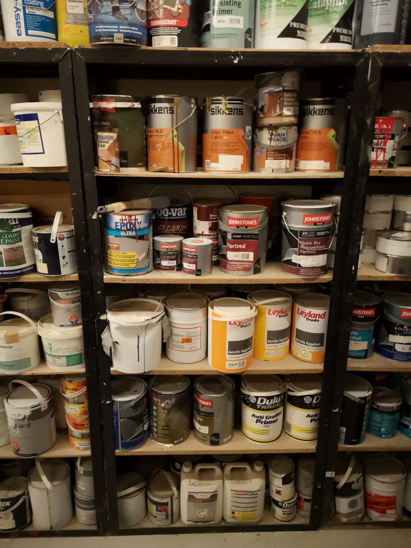 Contents to Nine Bays of Shelving, including paint - Image 9 of 10