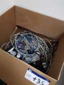 Quantity of Ethernet Cables & Switch Boxes, as set