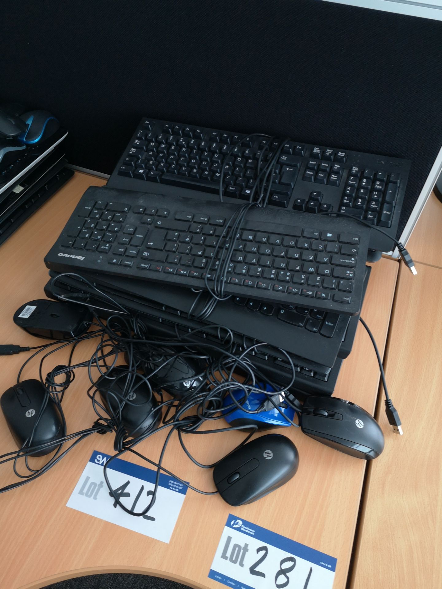 Quantity of Wired Keyboards & Mice (LOT LOCATED AT