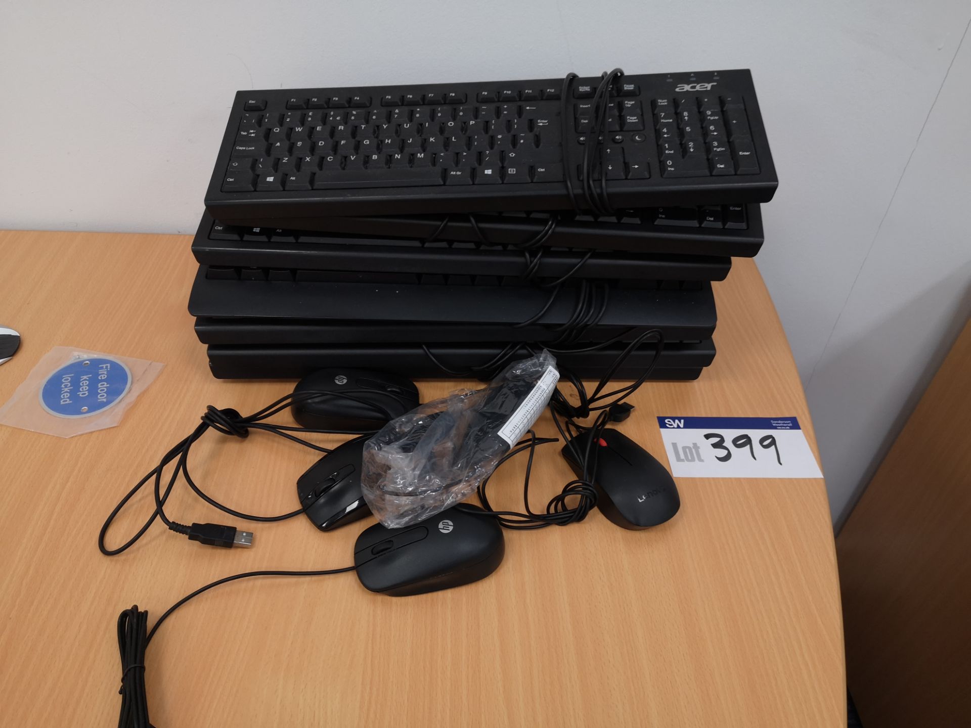 Quantity of Wired Keyboards & Mice (LOT LOCATED AT