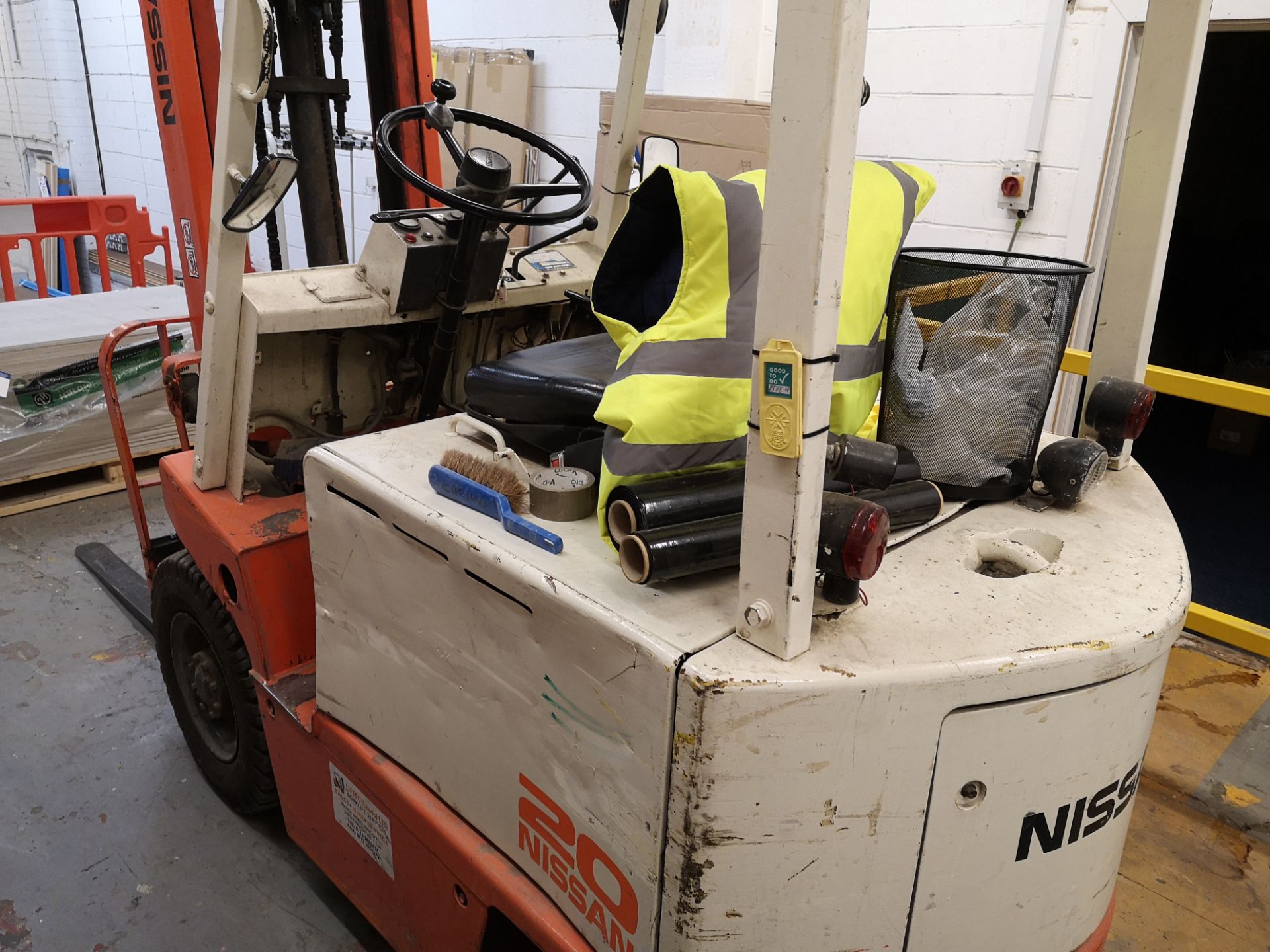 Nissan UBO2L200 Single Mast Electric Forklift BT R - Image 3 of 5