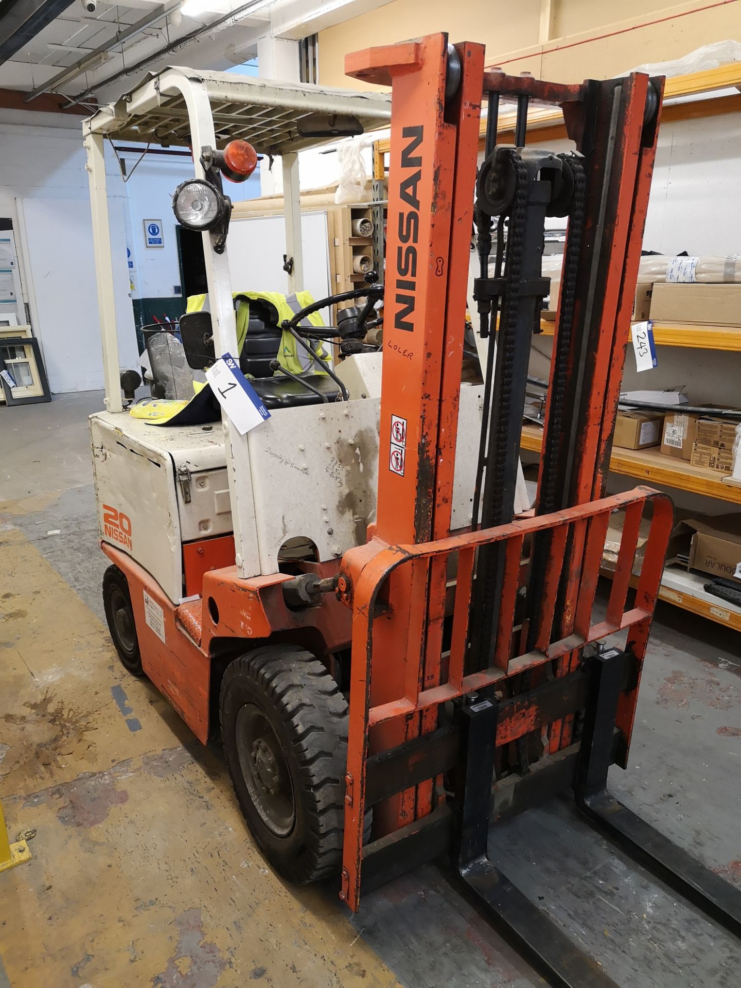 Nissan UBO2L200 Single Mast Electric Forklift BT R