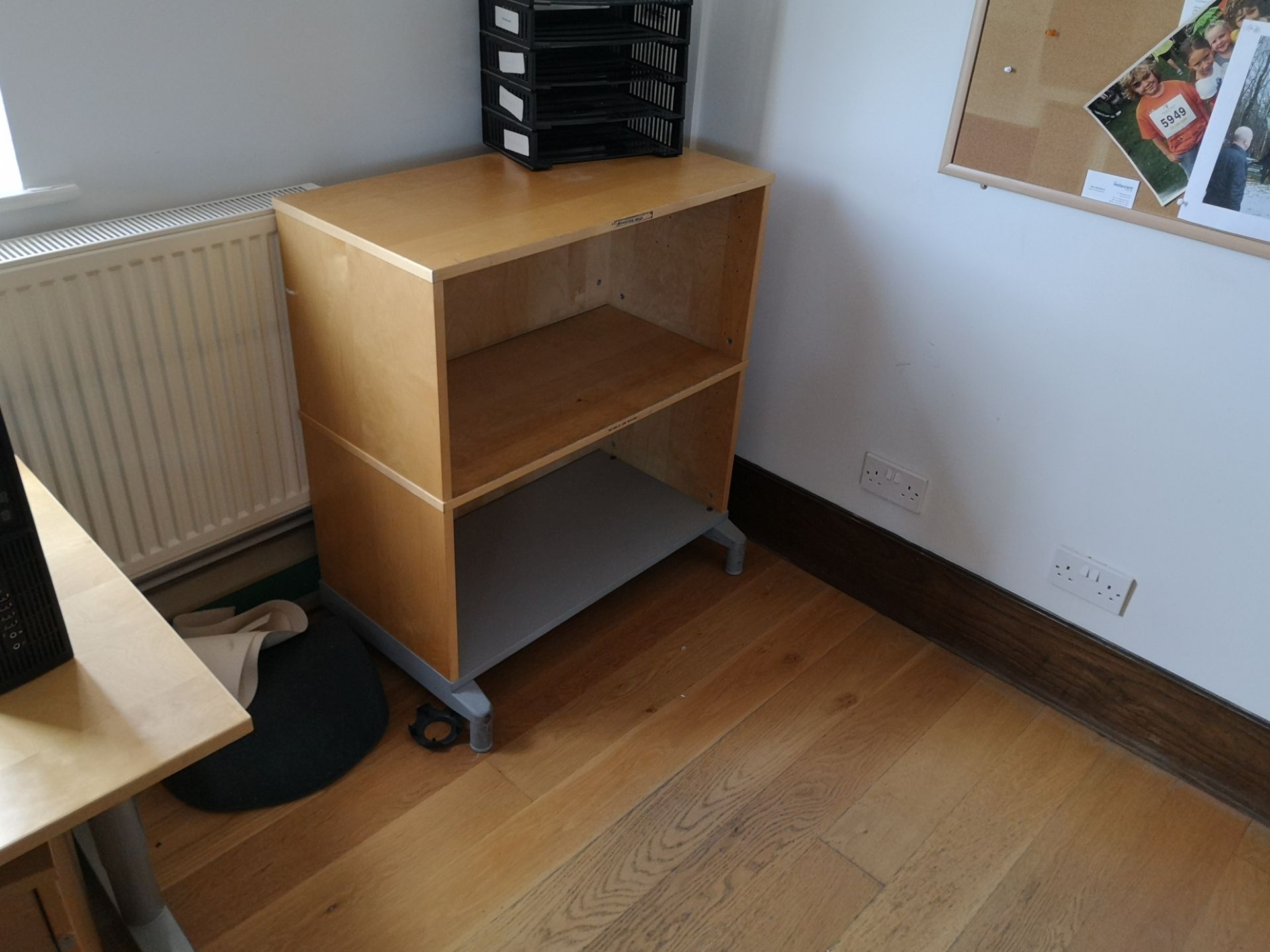 Two Light Oak Veneered Desks, with two x three dra - Image 3 of 3