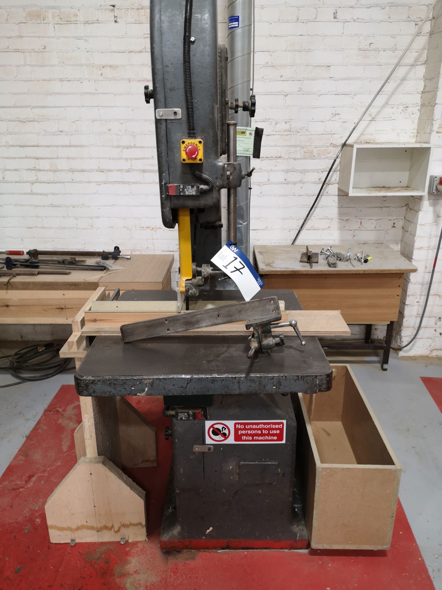 Wadkin Bursgreen BZB Vertical Bandsaw, serial no.