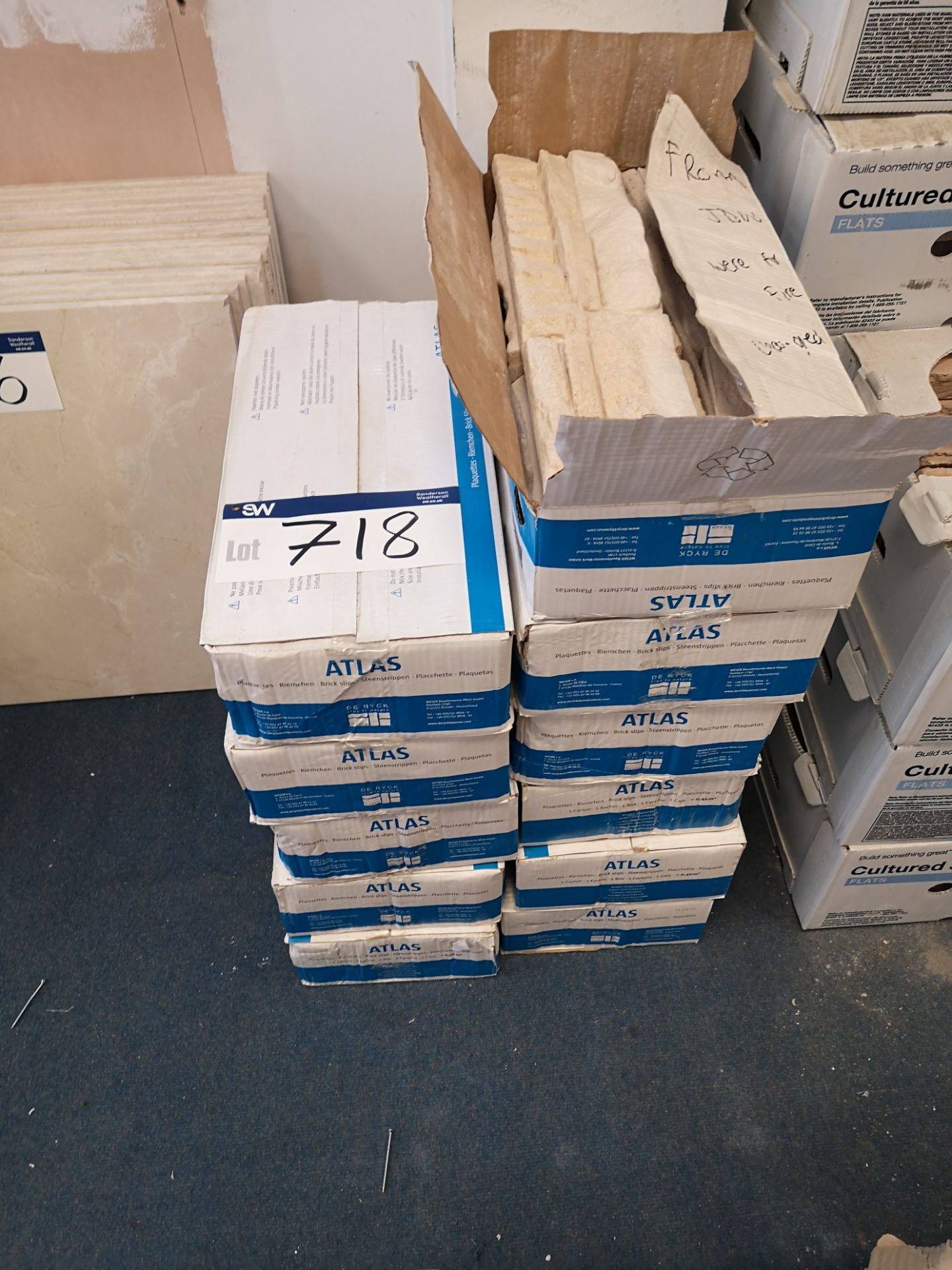 11 Boxes of Atlas Brick Slips ALT56 (LOT LOCATED A