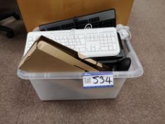 Quantity of Keyboards & Mice, as set out in box (L