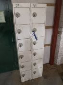 Two x Six Door Steel Lockers (LOT LOCATED AT 8 WHI