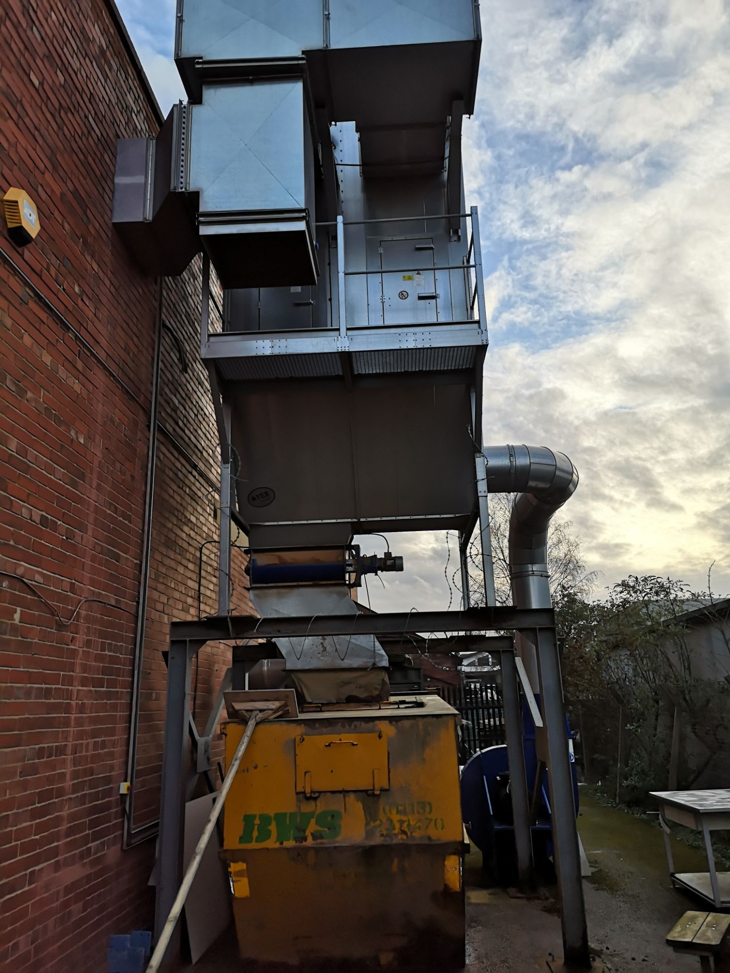 DCS Atex Galvanised Steel Dust Extraction System c