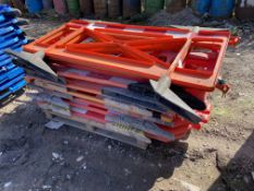 Nine Plastic Safety Barriers